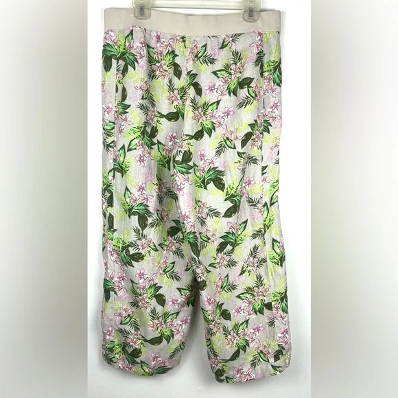 J. Jill Love Linen Orchid Cropped Pants - Picture 11 of 15